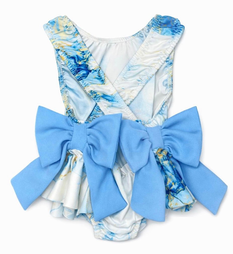 Marble Bow Swimsuit