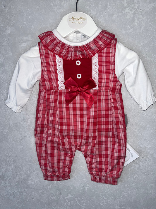 Checked Romper
