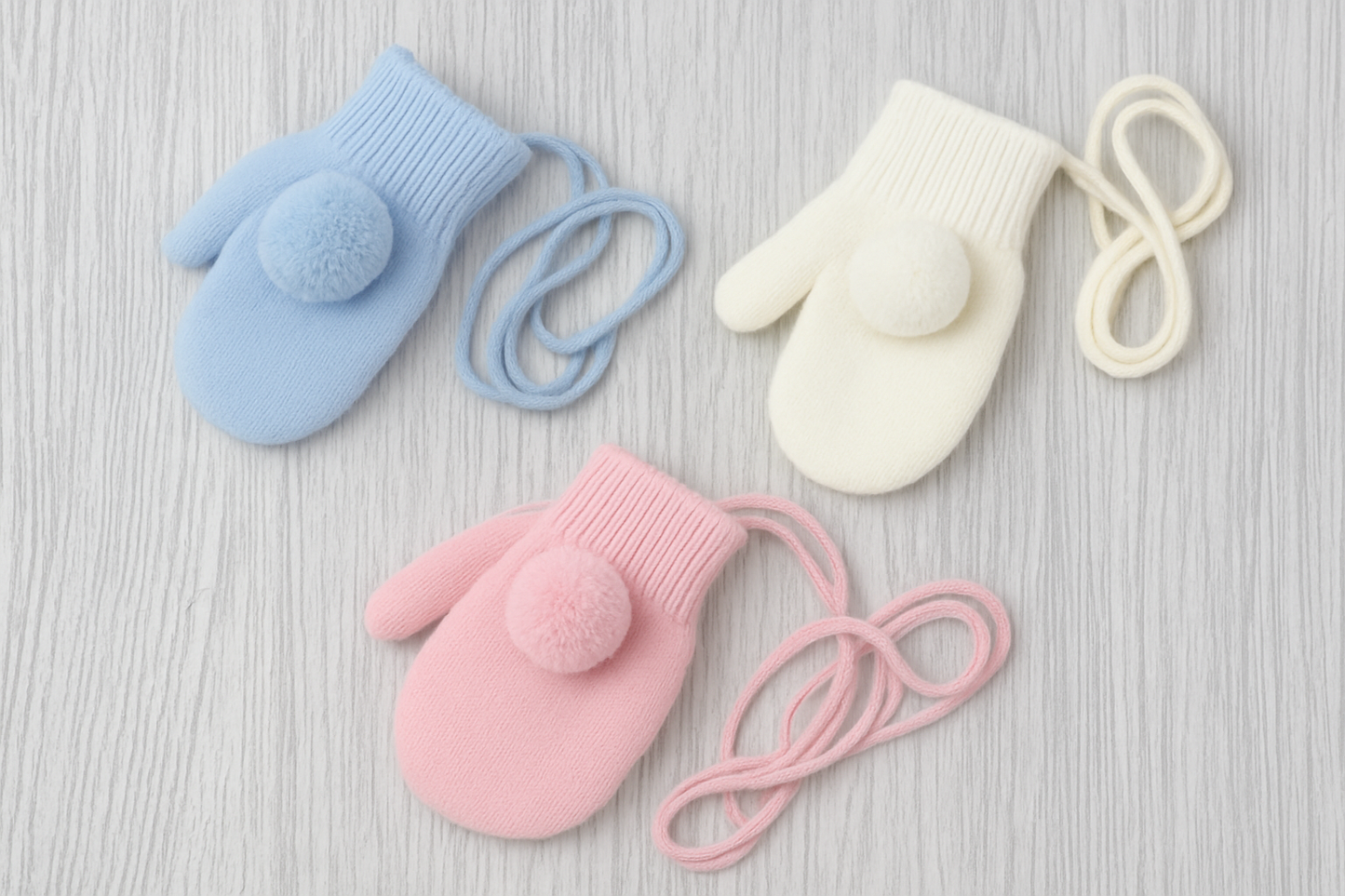 Baby Pom Pom Mittens