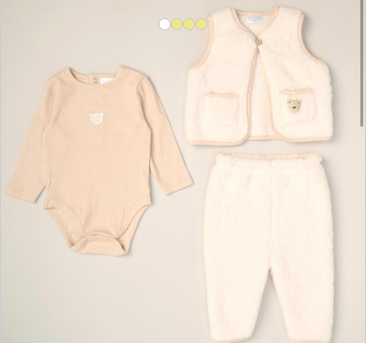 Sherpa Fleece Gilet & Body Suit Set