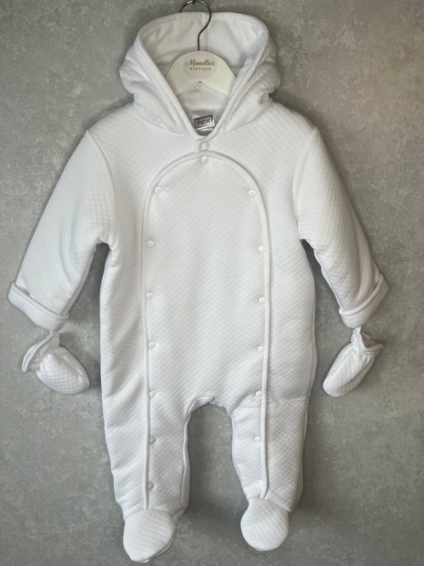 Quilted Snowsuit With Gloves