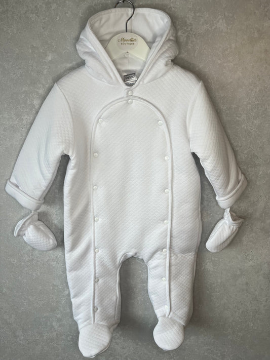 Quilted Snowsuit With Gloves
