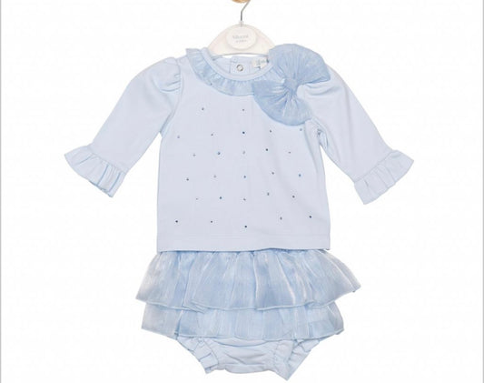 Mintini Organza Bow & Jam Pants Set